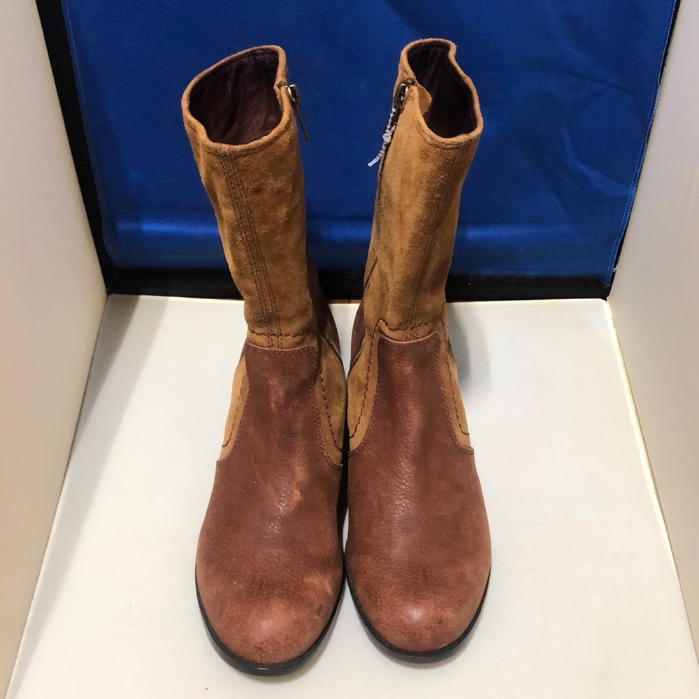 UGG Lou Leather Womens Two Toned Boots Size 7.5
